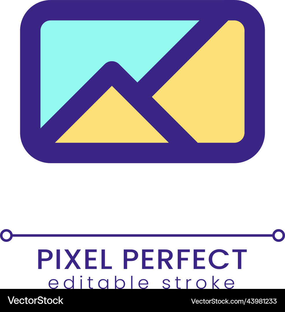 Image pixel perfect rgb color ui icon Image pixel perfect rgb color ui icon Vector Image