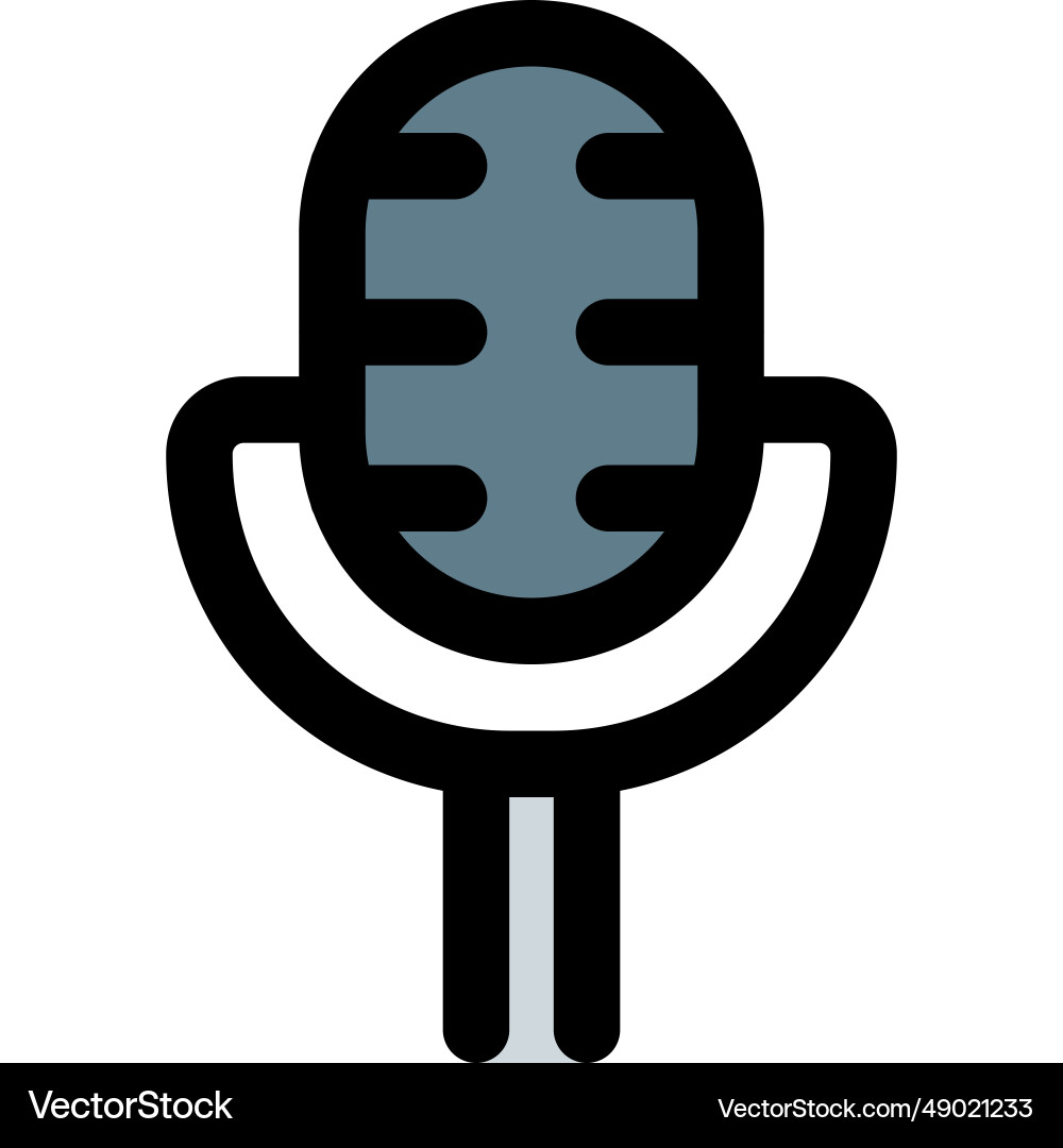 Microphone a sound-capturing device used vector image