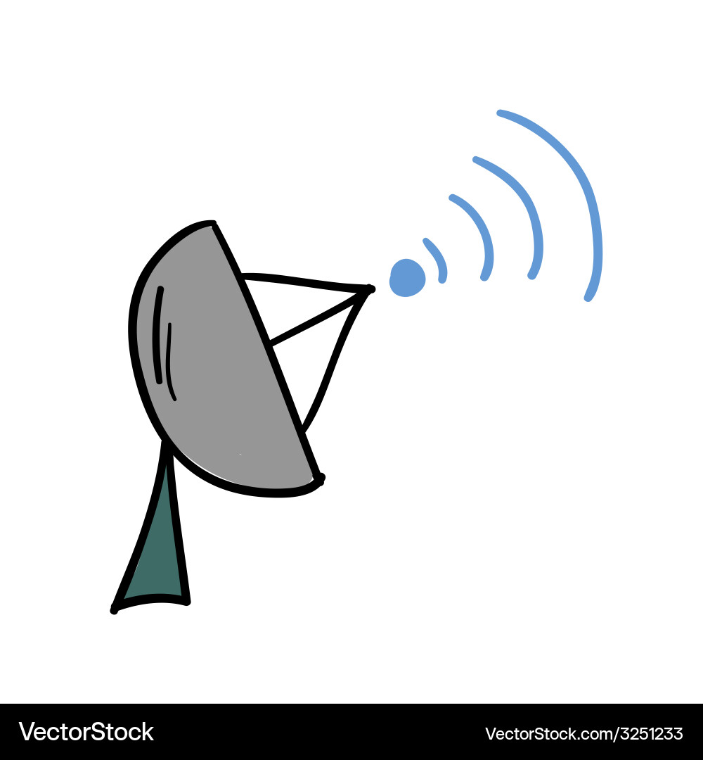 Satellite dish icon Vector Image