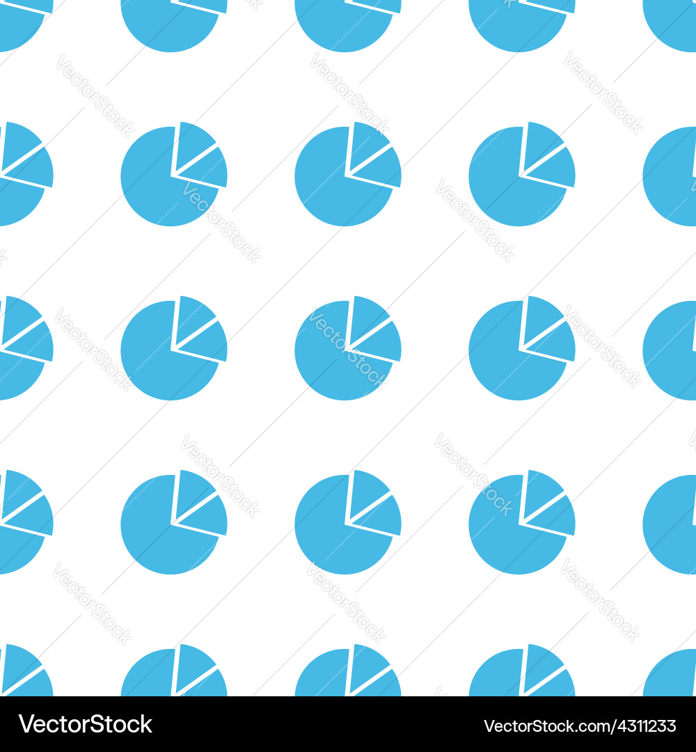 Unique circle chart seamless pattern vector image