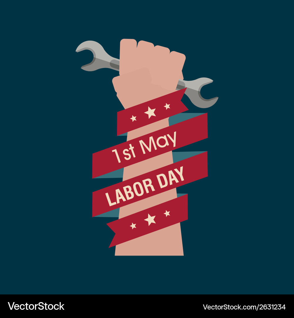 Abstract labor day background with special objects Vector Image