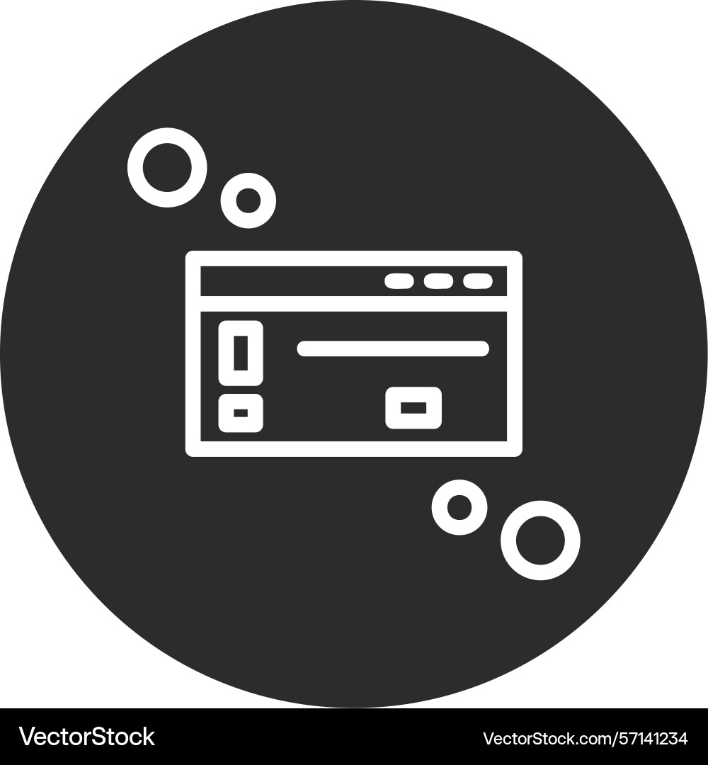 Dialog box warning inverted circle black vector image