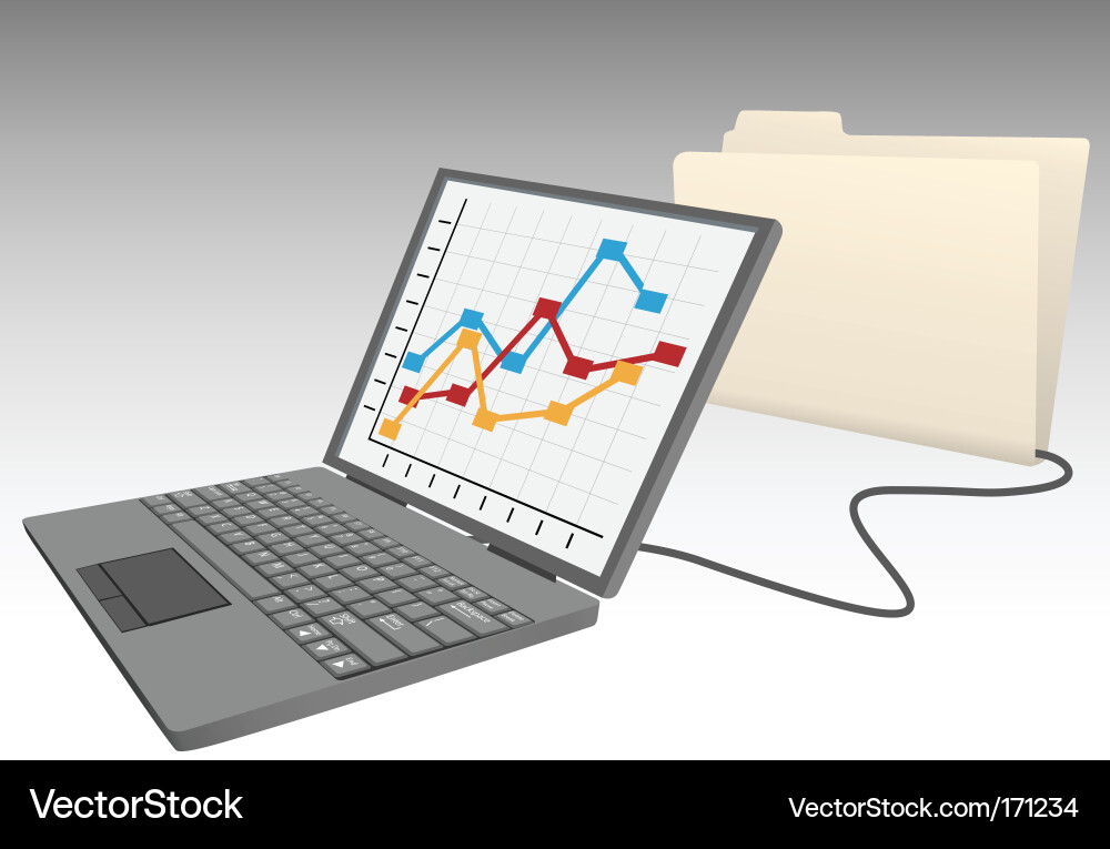 Digital Data Storage vector image