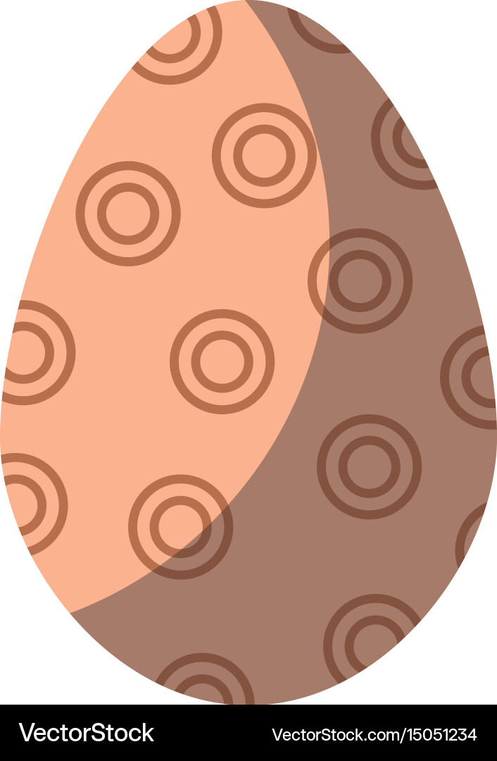 Egg easter chocolate Royalty Free Vector Image
