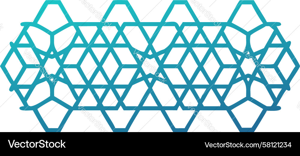 Hexagonal Grid Pattern - Modern Vector Image