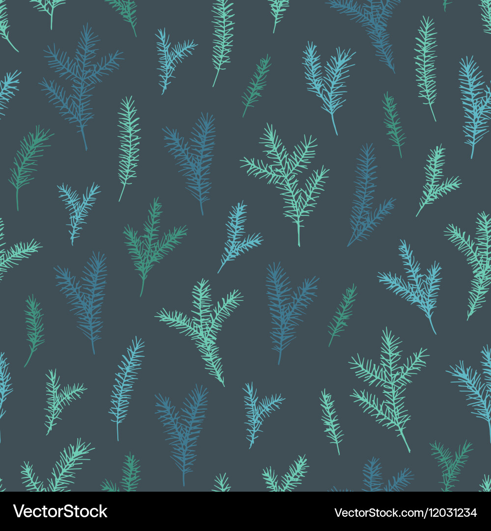 Minimalist Spruce Pattern Vector Image