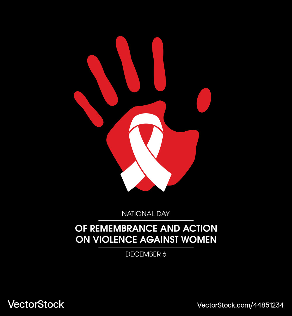 Remembrance and action on violence against women Remembrance and action on violence against women vector image