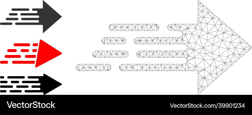 Web network express movement arrow icon Web network express movement arrow icon vector image