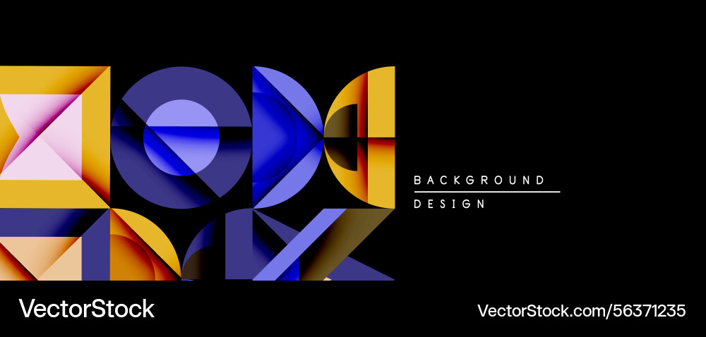 Abstract geometric shapes overlap creating Abstract geometric shapes overlap creating vector image
