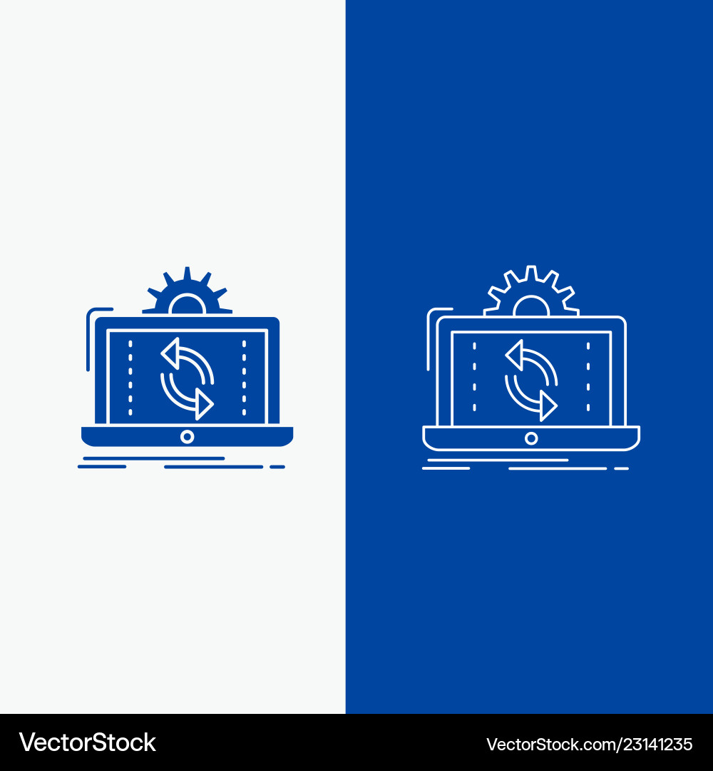 Data processing analysis reporting sync line Vector Image