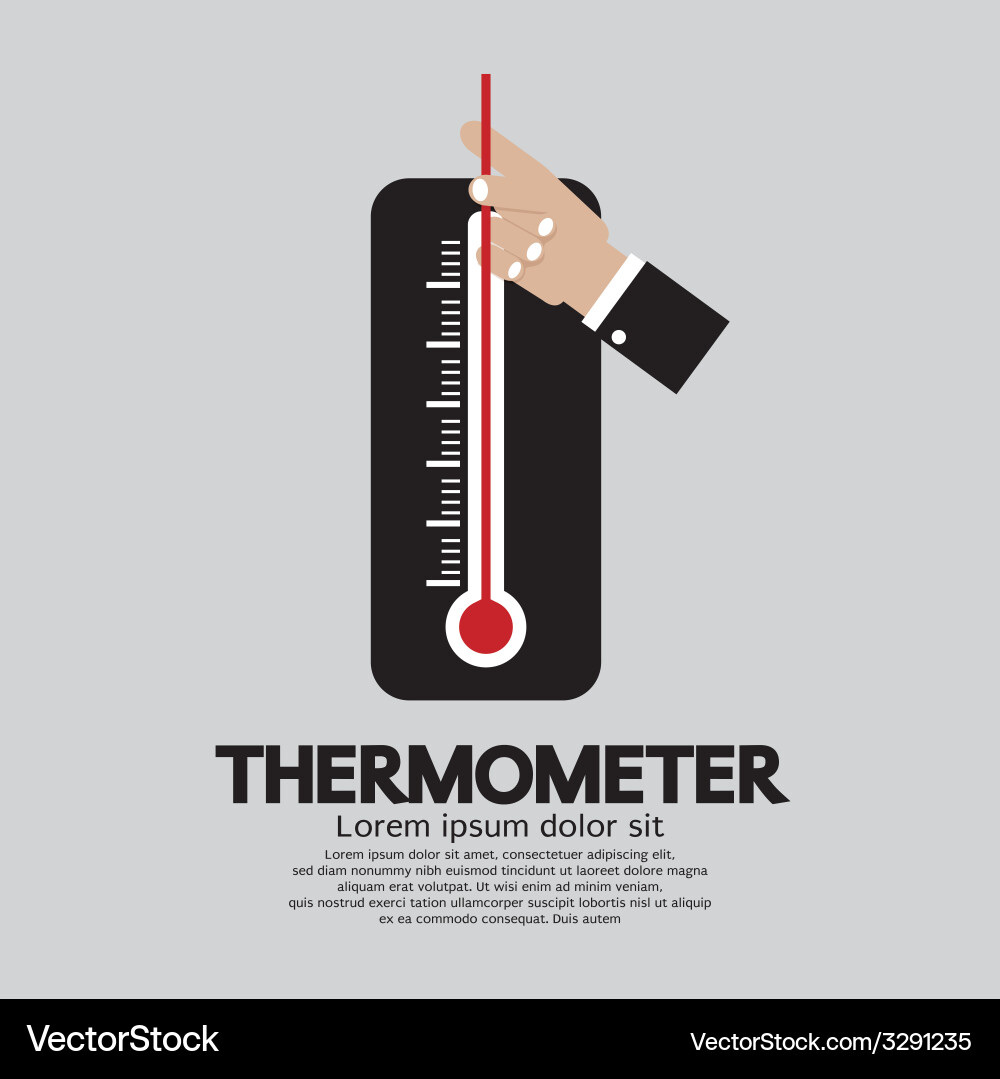 Digital Weather Thermometer Royalty Free Vector Image