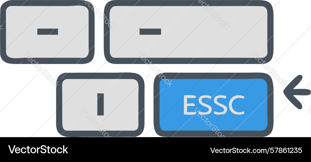Function keys for computer shortcuts design vector image