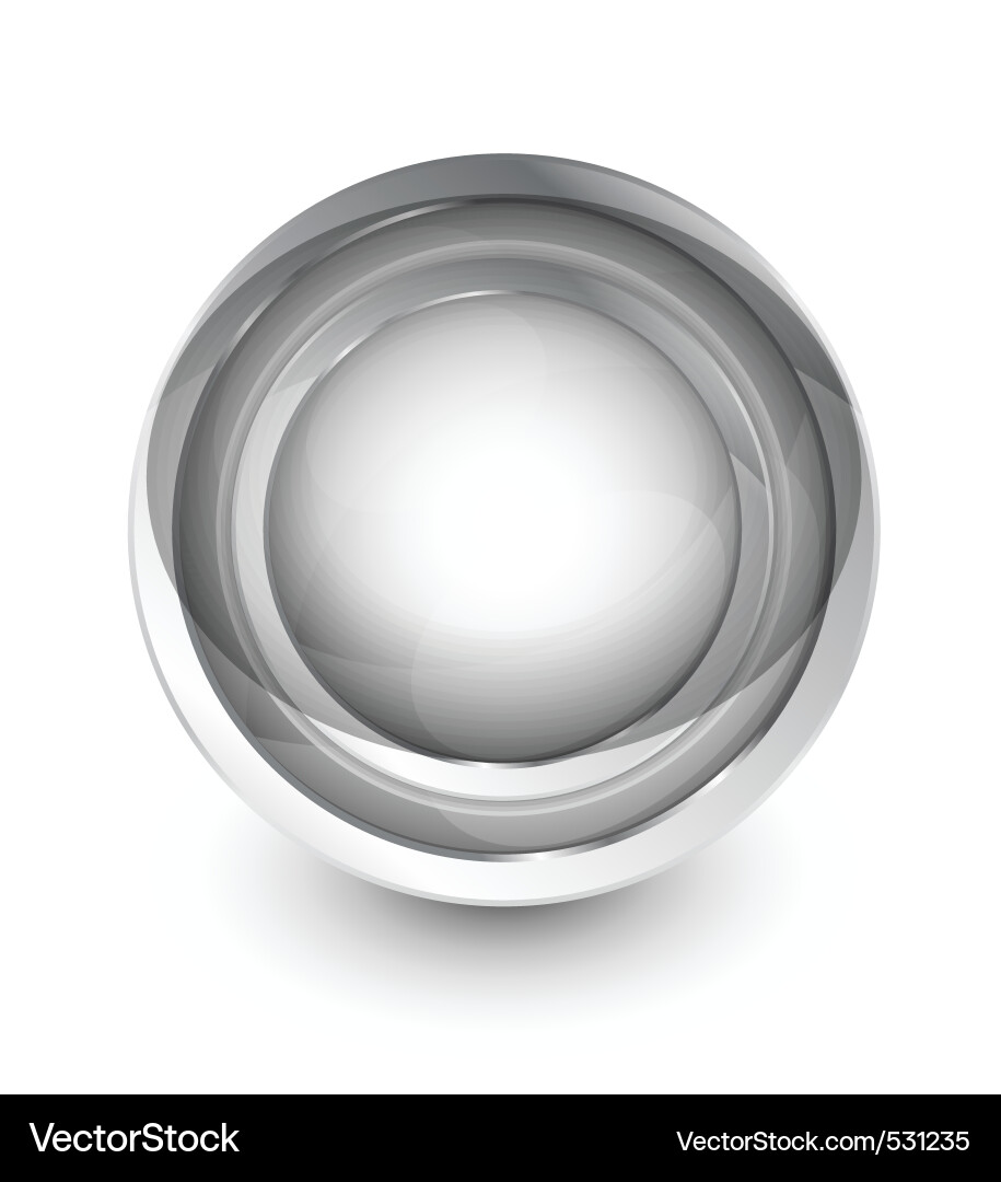 Modern button vector image