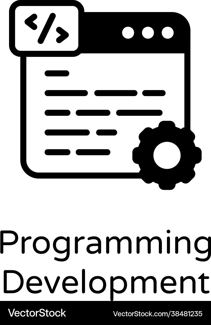 Programming development vector image