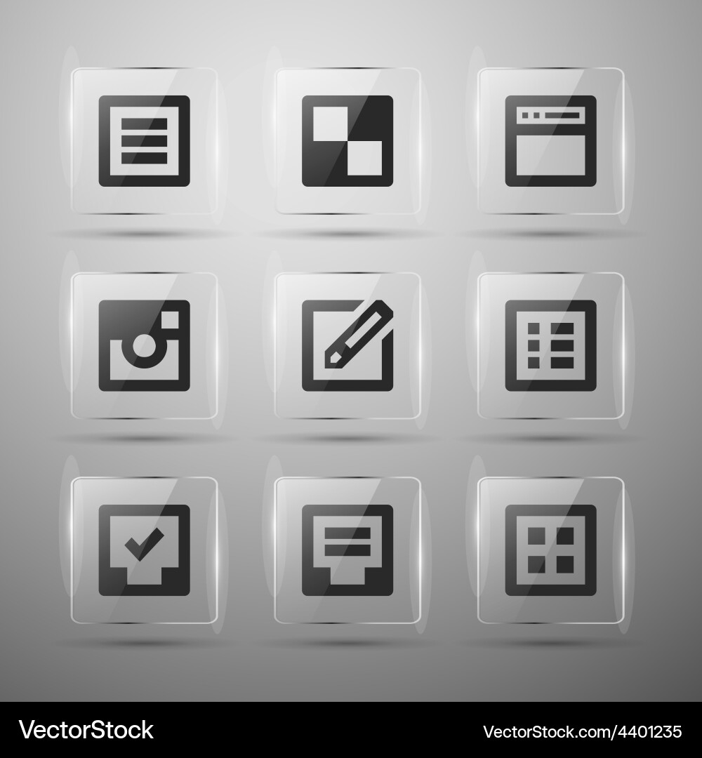 Set of web icons vector image