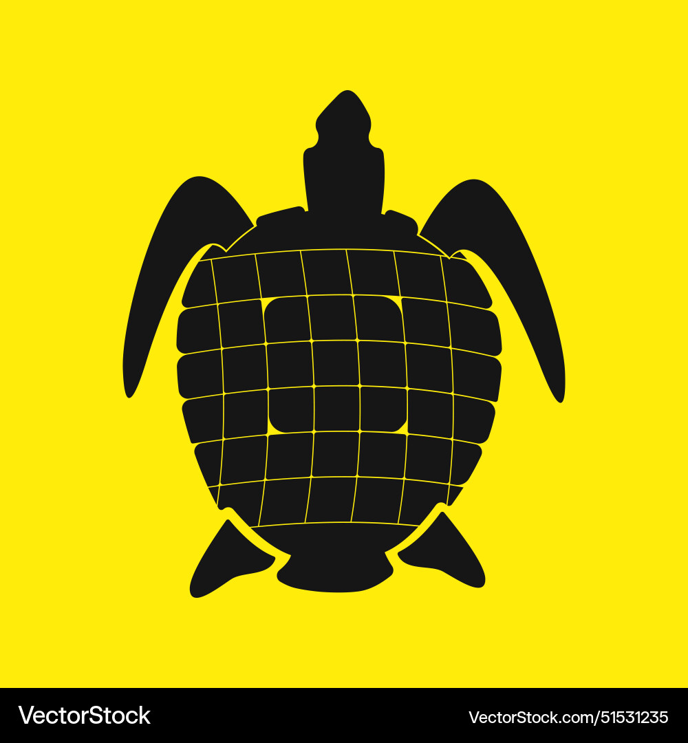 Turtle marine animal Royalty Free Vector Image