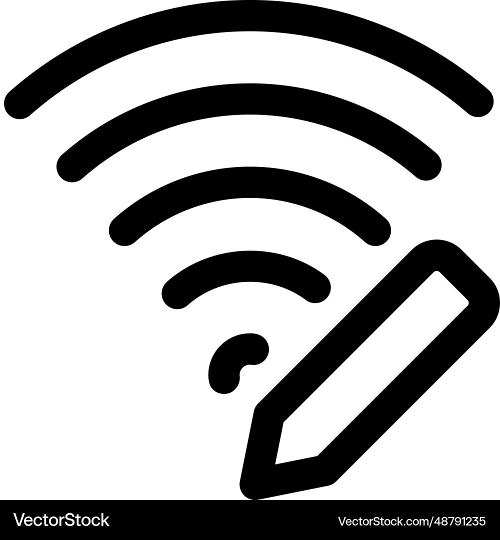 Wi-fi password modifying for privacy vector image