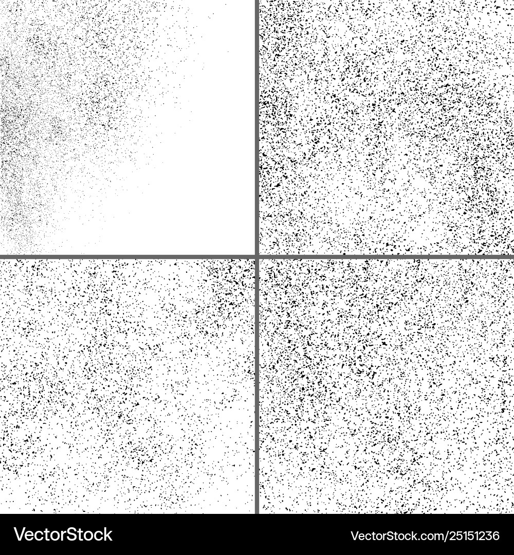 Dark noise granules set design elements Dark noise granules set design elements vector image
