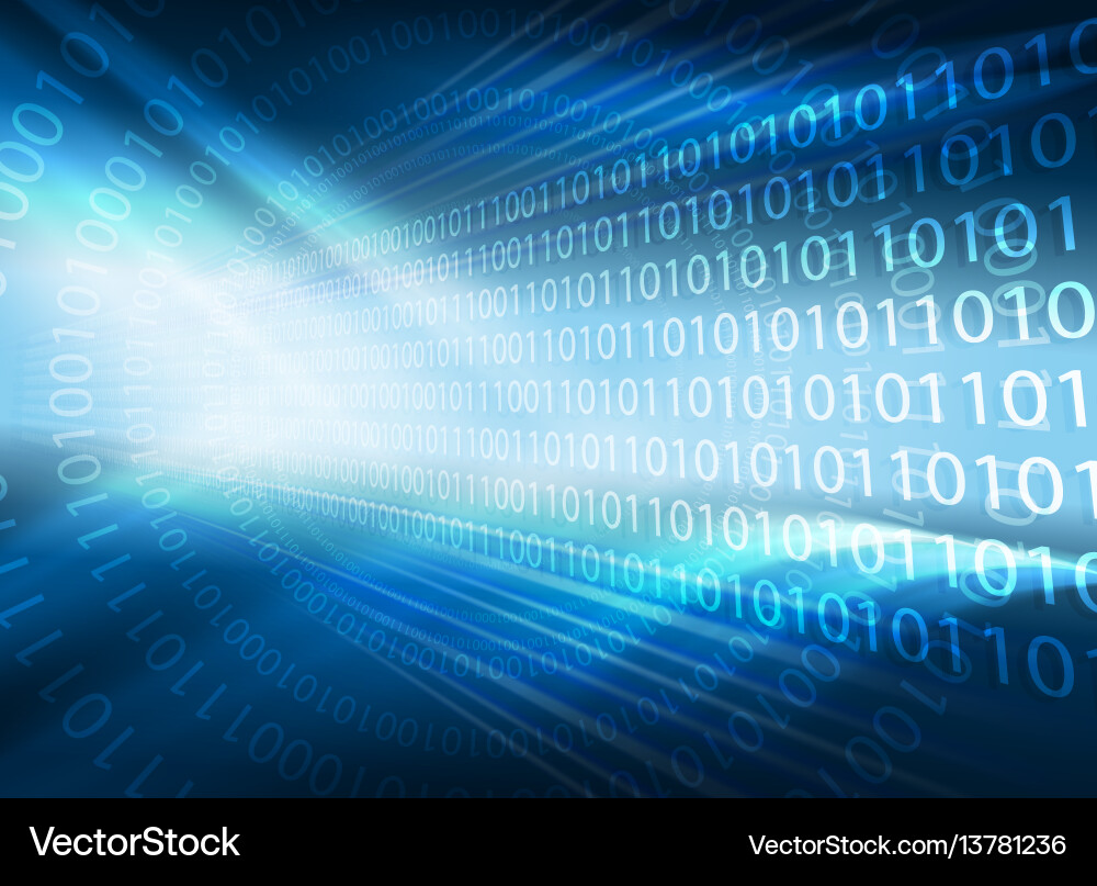 Digital Data Stream Background vector image