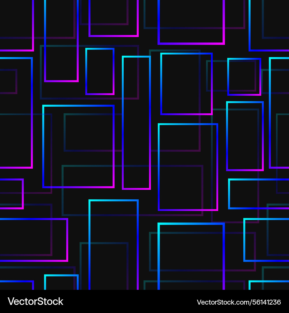 Gradient abstract rectangle seamless pattern vector image