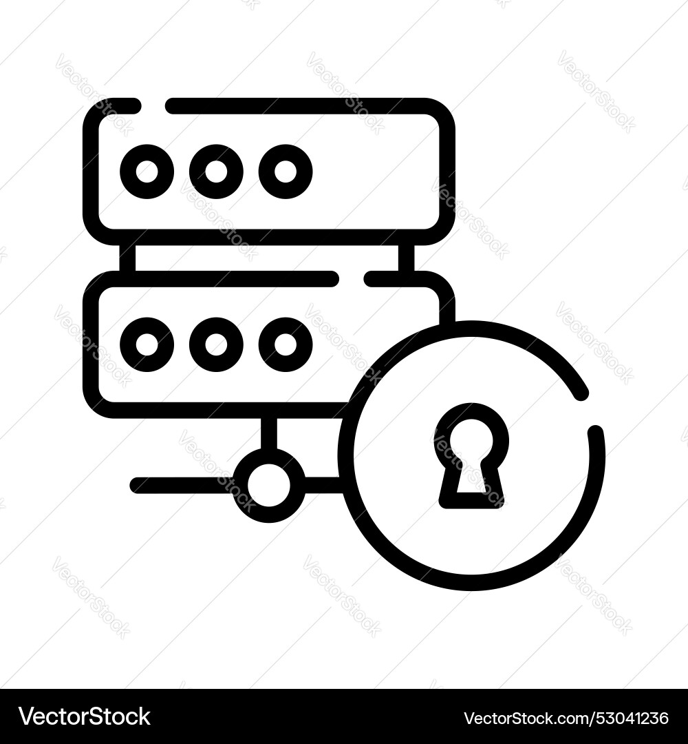 Hosting server icon for web and mobile Vector Image