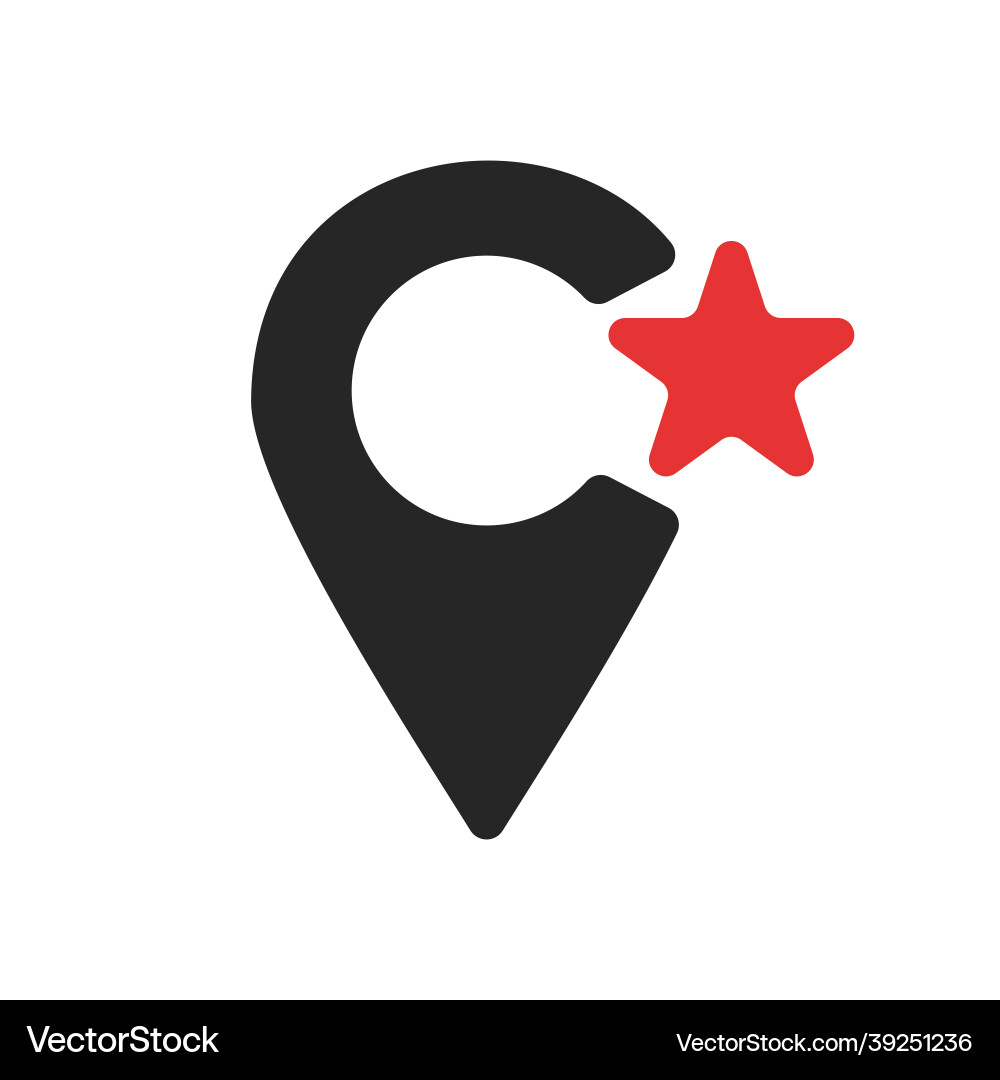 Location icon set of map pointers on white Location icon set of map pointers on white vector image