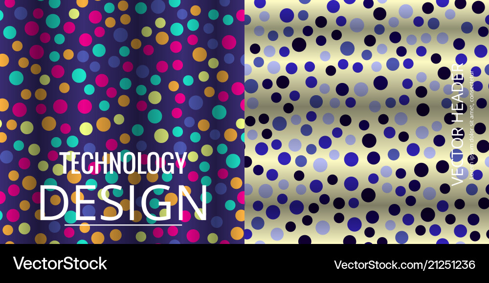 Set of geometric pattern abstract background vector image