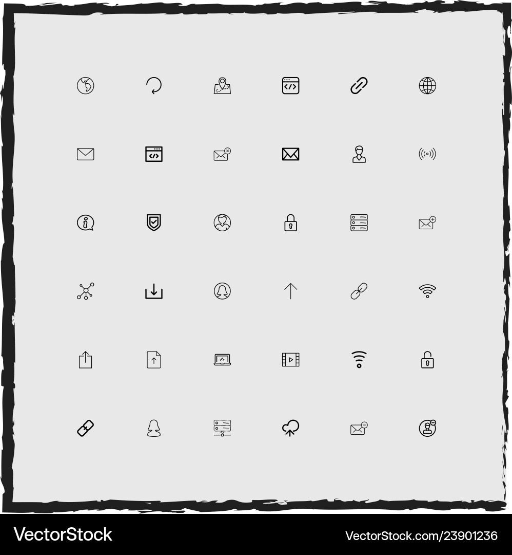 Web einfache lineare Icons Set Web einfache lineare Icons Set vektorbild