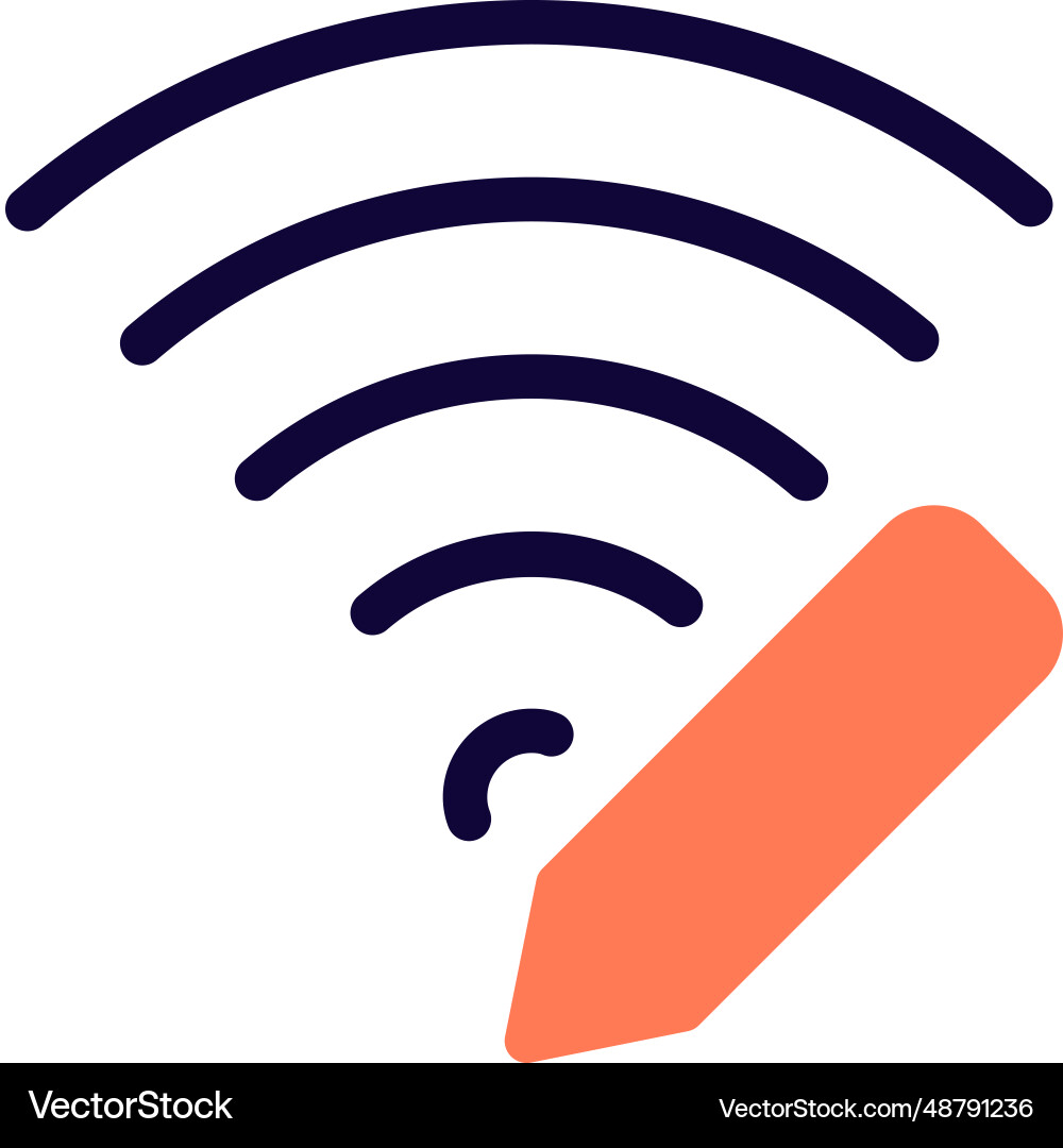 Wi-fi password modifying for privacy vector image
