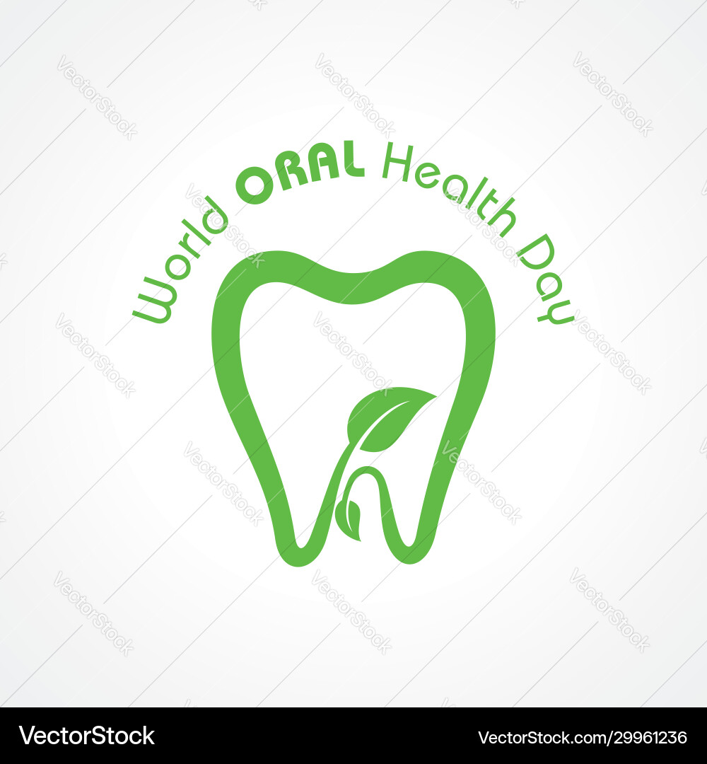 World oral health day design 20 march vector image