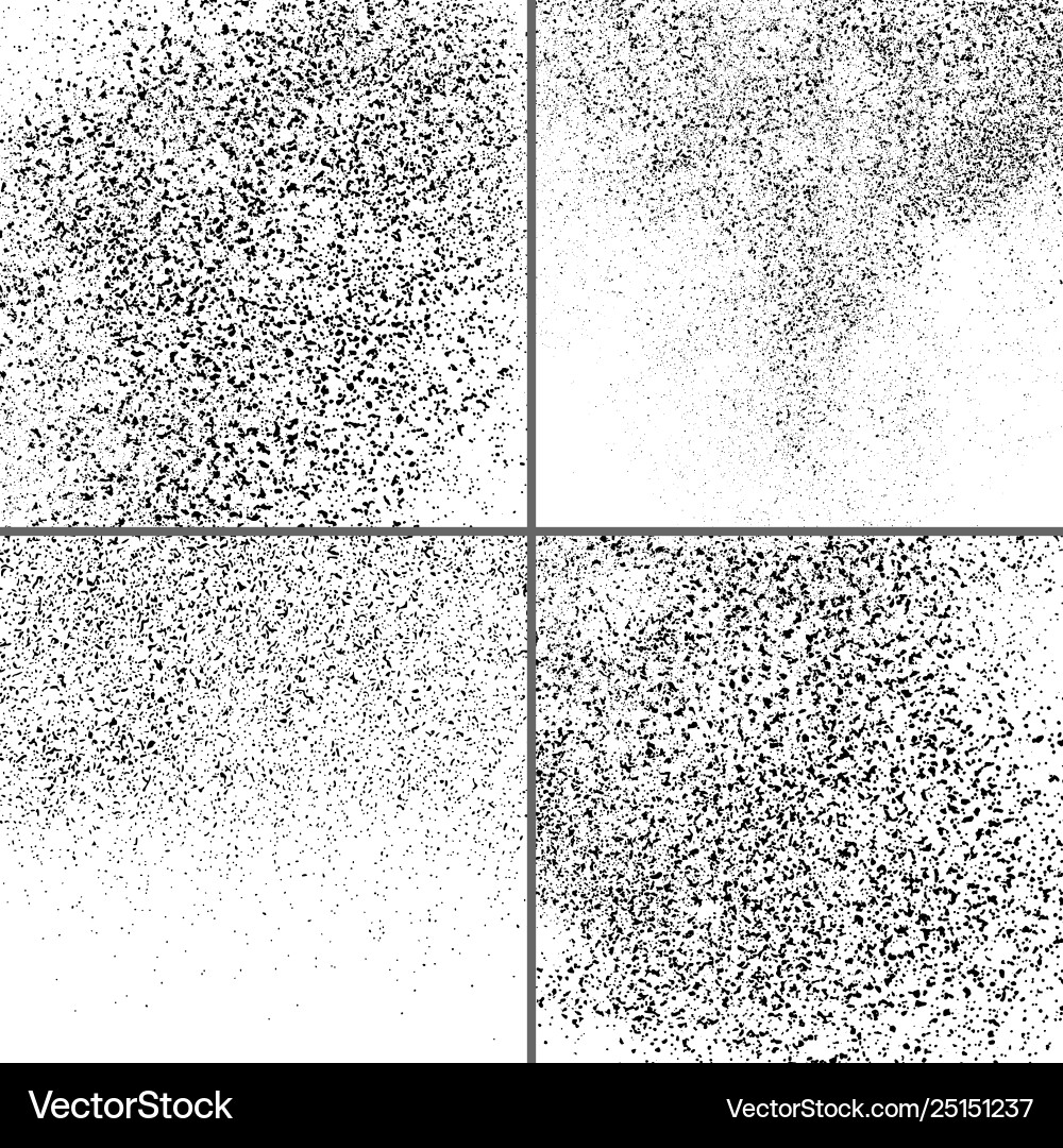 Dark noise granules set design elements Dark noise granules set design elements vector image