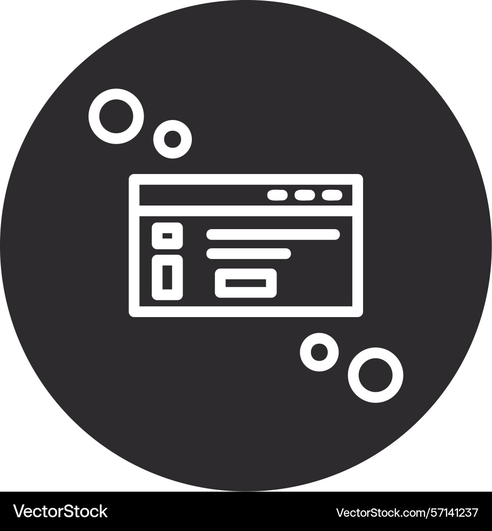 Dialog box info inverted circle black Vector Image