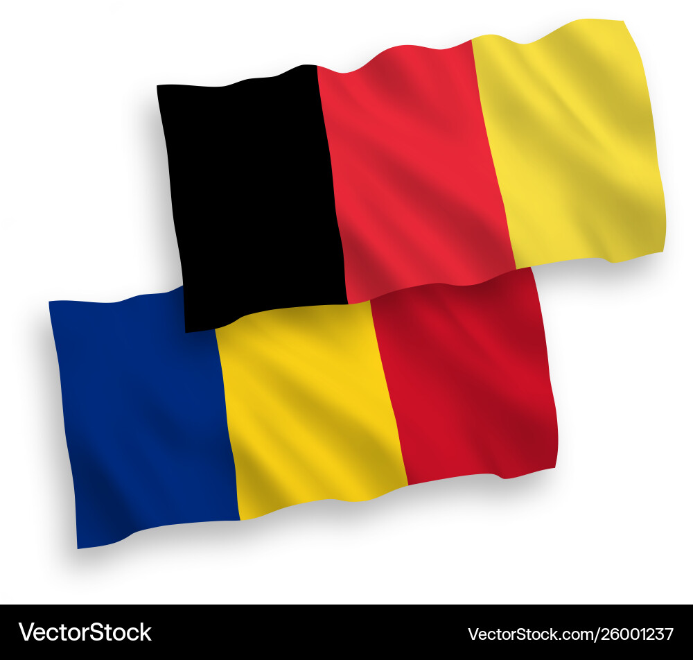 Flaggen Belgium und Romantik auf weißem Hintergrund Flaggen Belgium und Romantik auf weißem Hintergrund vektorbild