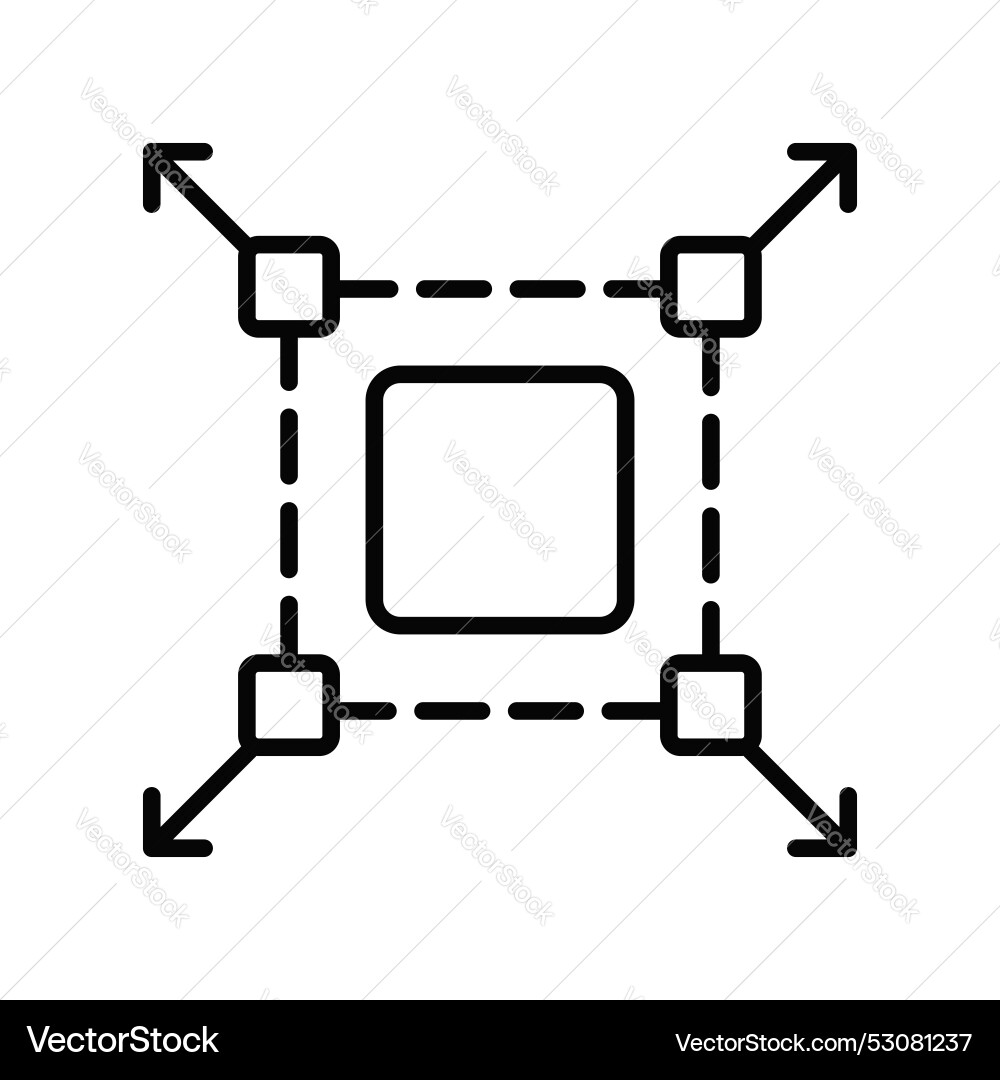 Grab this creative design of image resize Vector Image