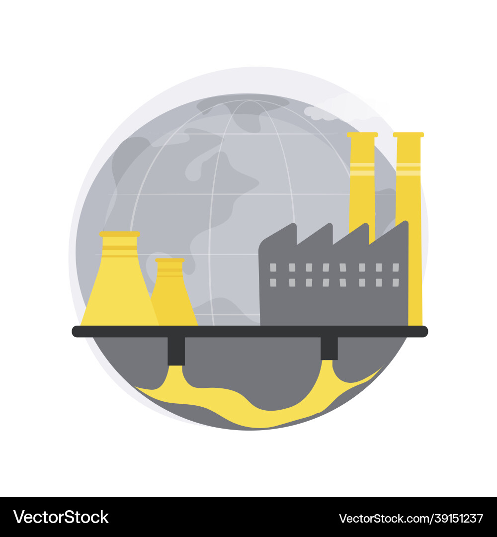 Groundwater pollution abstract concept Groundwater pollution abstract concept vector image