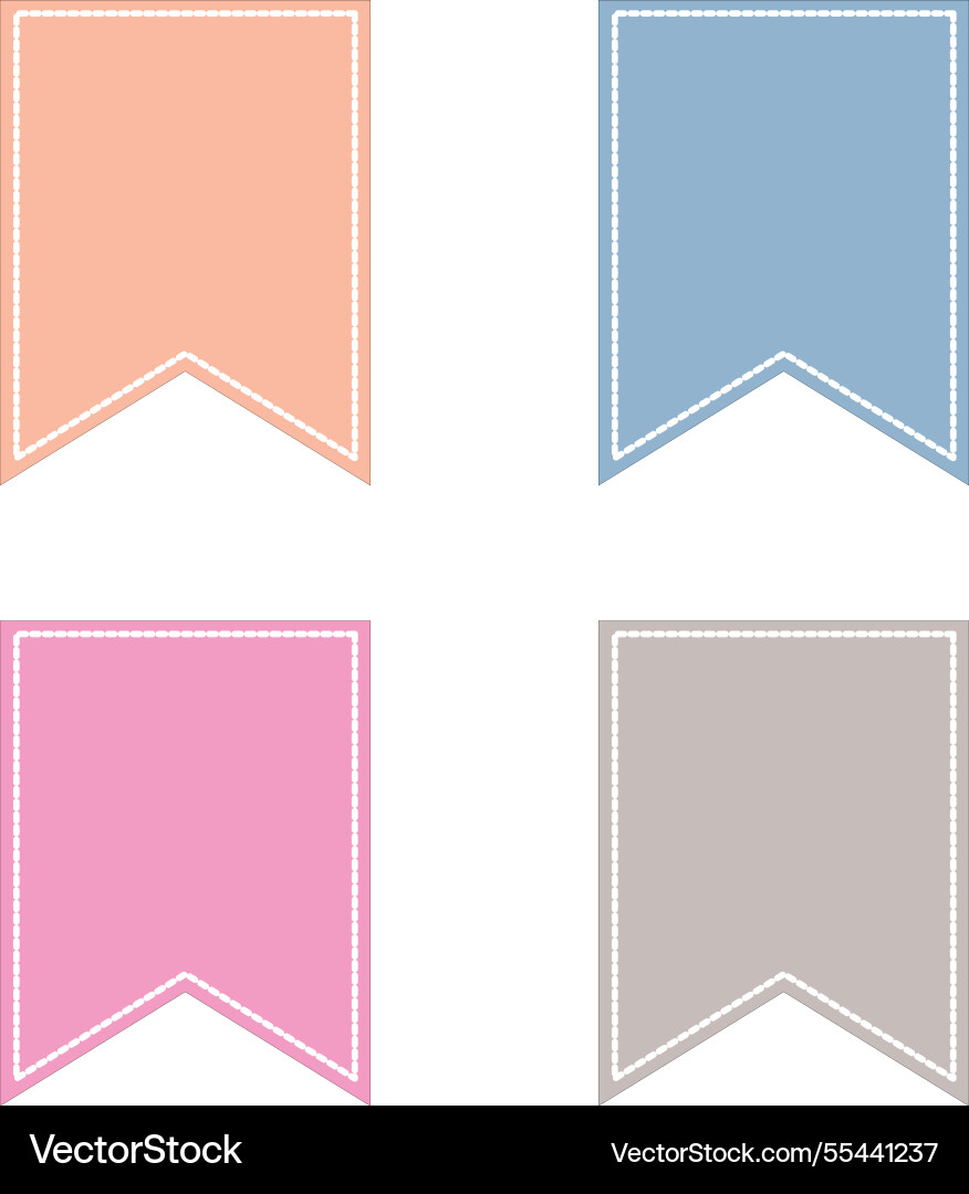 Paper frames design elements isolated on white vector image