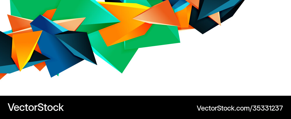 Triangle mosaic abstract background 3d triangular Triangle mosaic abstract background 3d triangular Vector Image