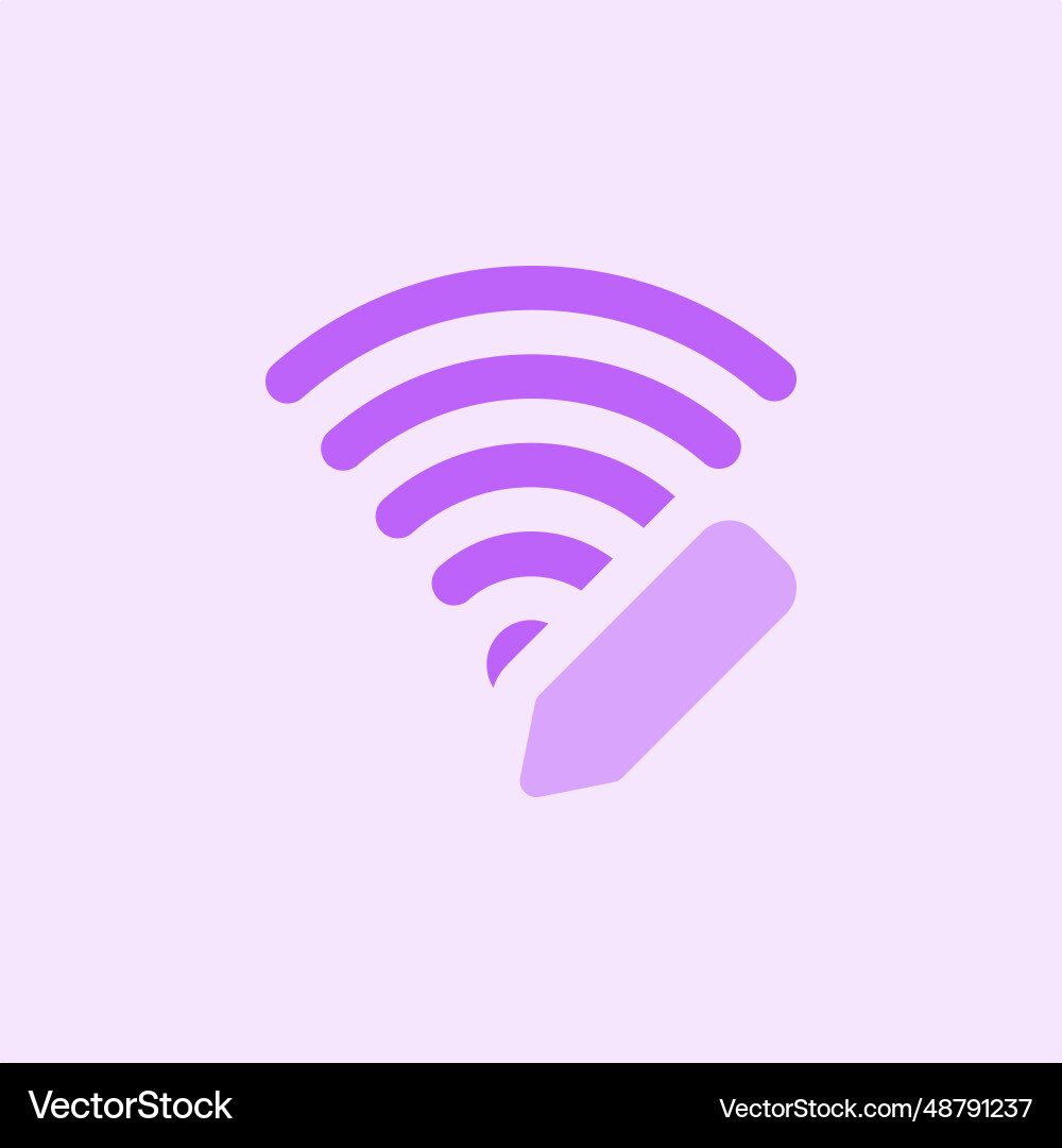 Wi-fi password modifying for privacy vector image