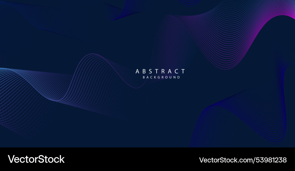 Abstract waving line particle technology Vector Image