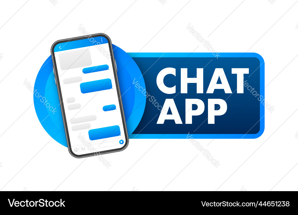 Chat-Interface-Anwendung mit Dialogfenster Chat-Interface-Anwendung mit Dialogfenster vektorbild