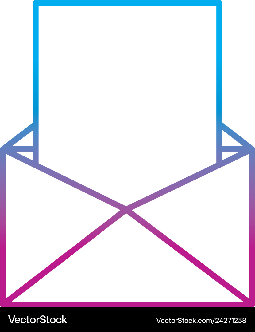 Degraded line e-mail message with document text vector image