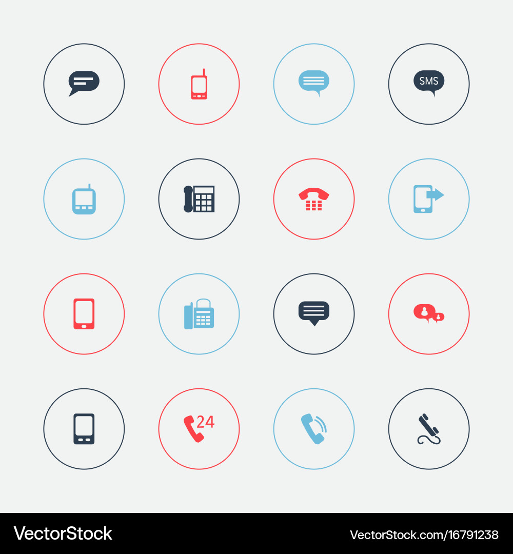 Set of 16 editable device icons includes symbols Vector Image