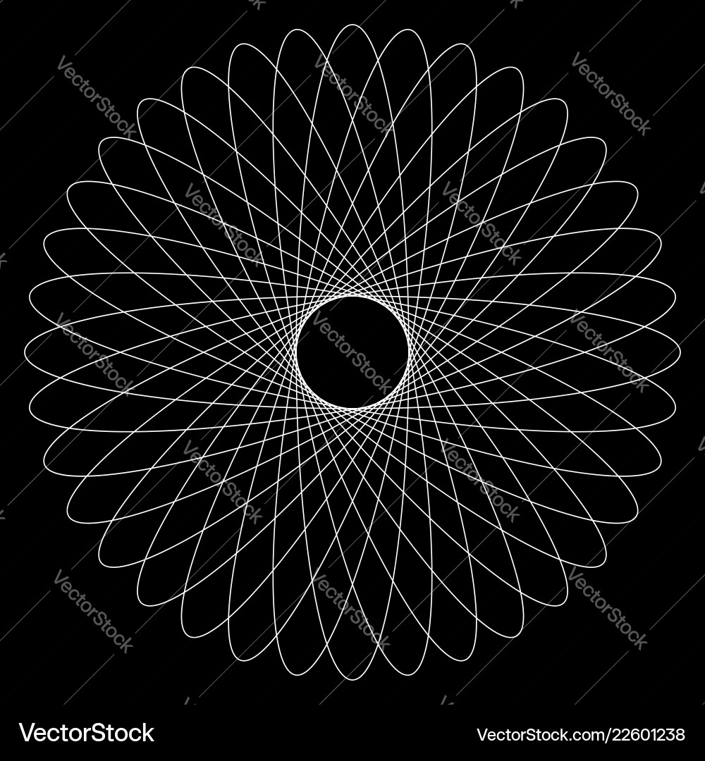 Spirograph-Muster wie rotierende Spiralwirbel Spirograph-Muster wie rotierende Spiralwirbel vektorbild