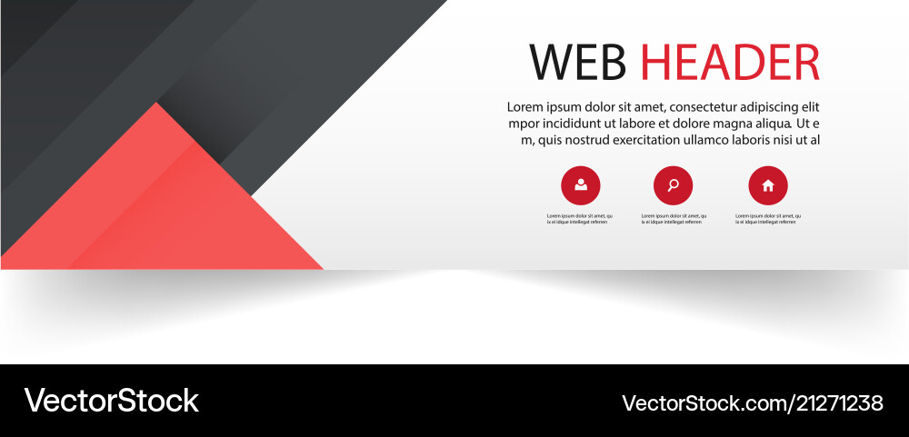 Web header abstract red black background im Web header abstract red black background im vector image