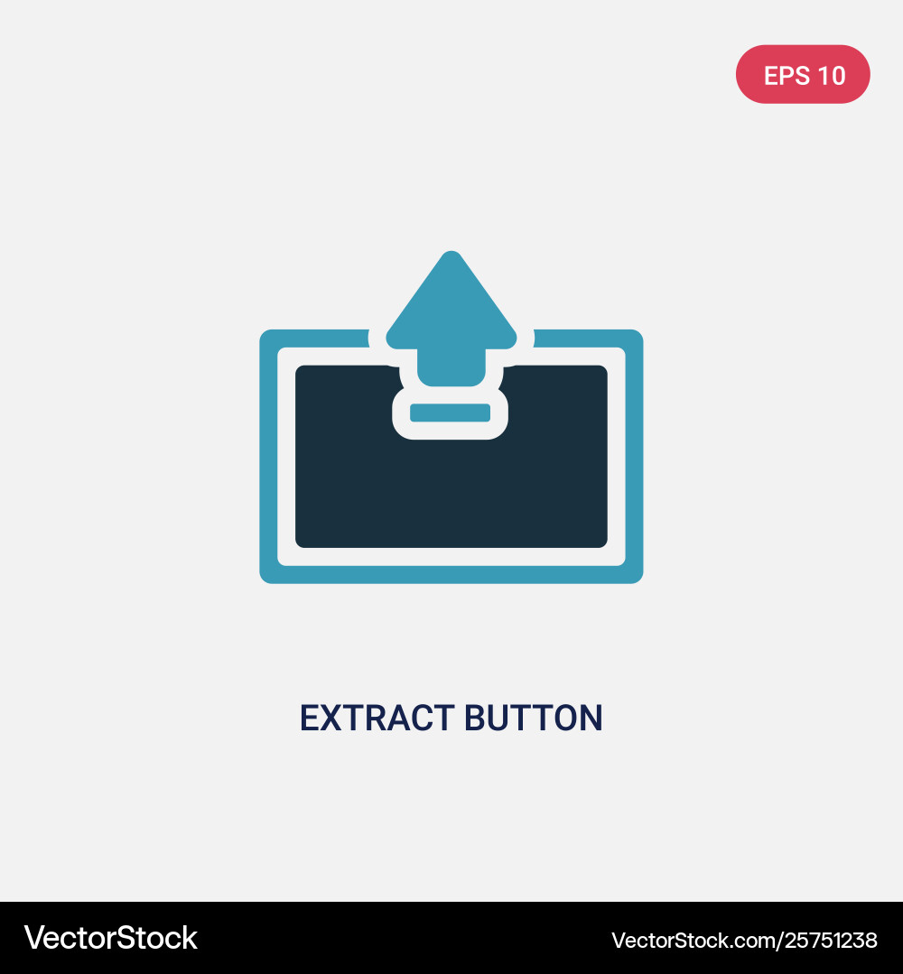 Zwei Farb-Extrakt-Button-Symbol von der Benutzeroberfläche Zwei Farb-Extrakt-Button-Symbol von der Benutzeroberfläche vektorbild