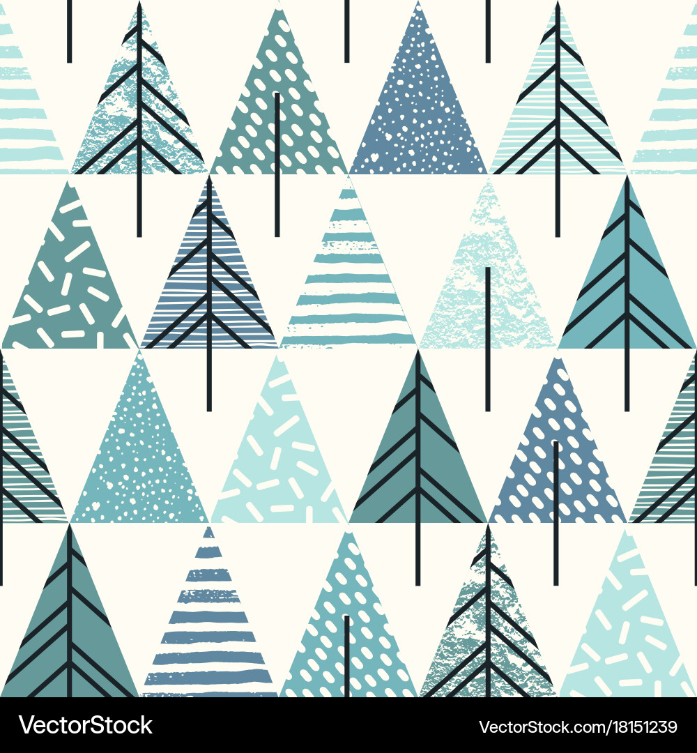 Abstract geometric seamless repeat pattern vector image