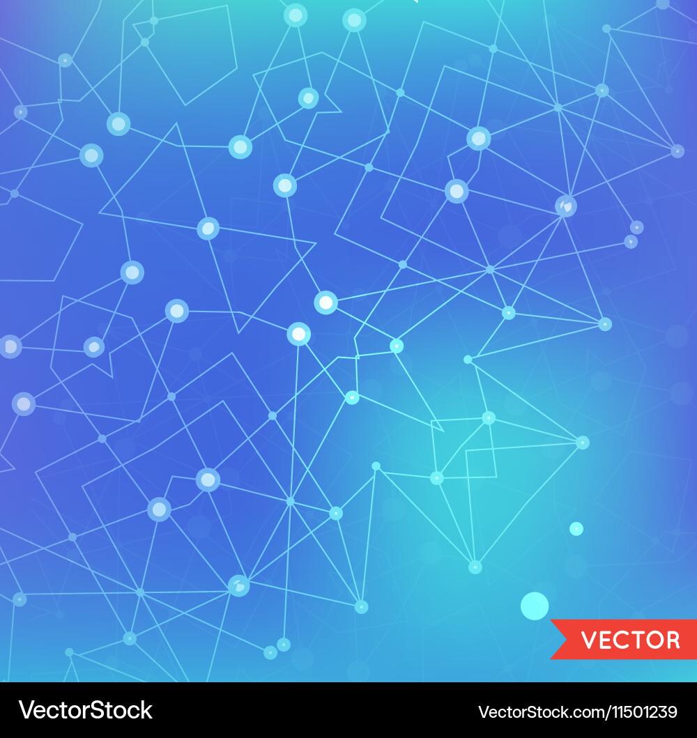 Abstract Particle Network vector image
