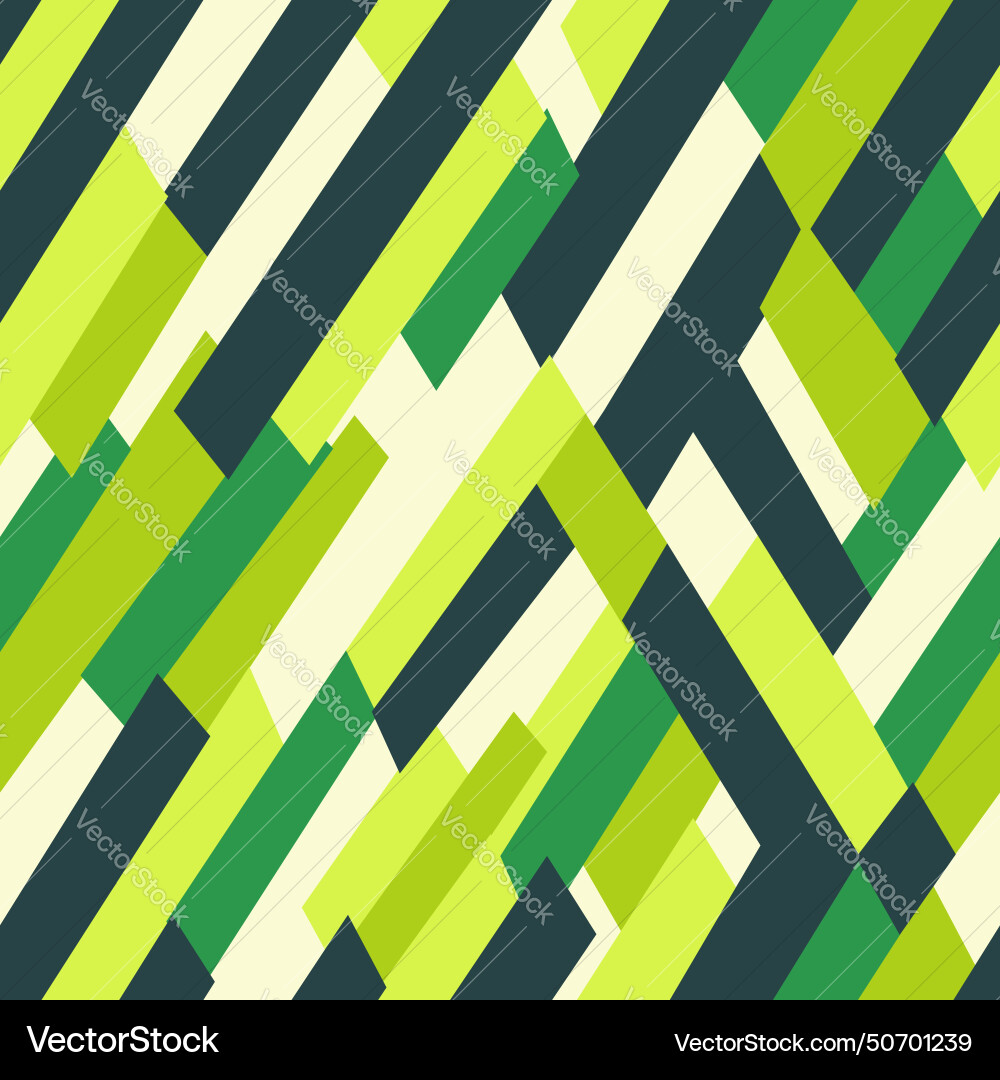 Abstract seamless pattern in green colors vector image