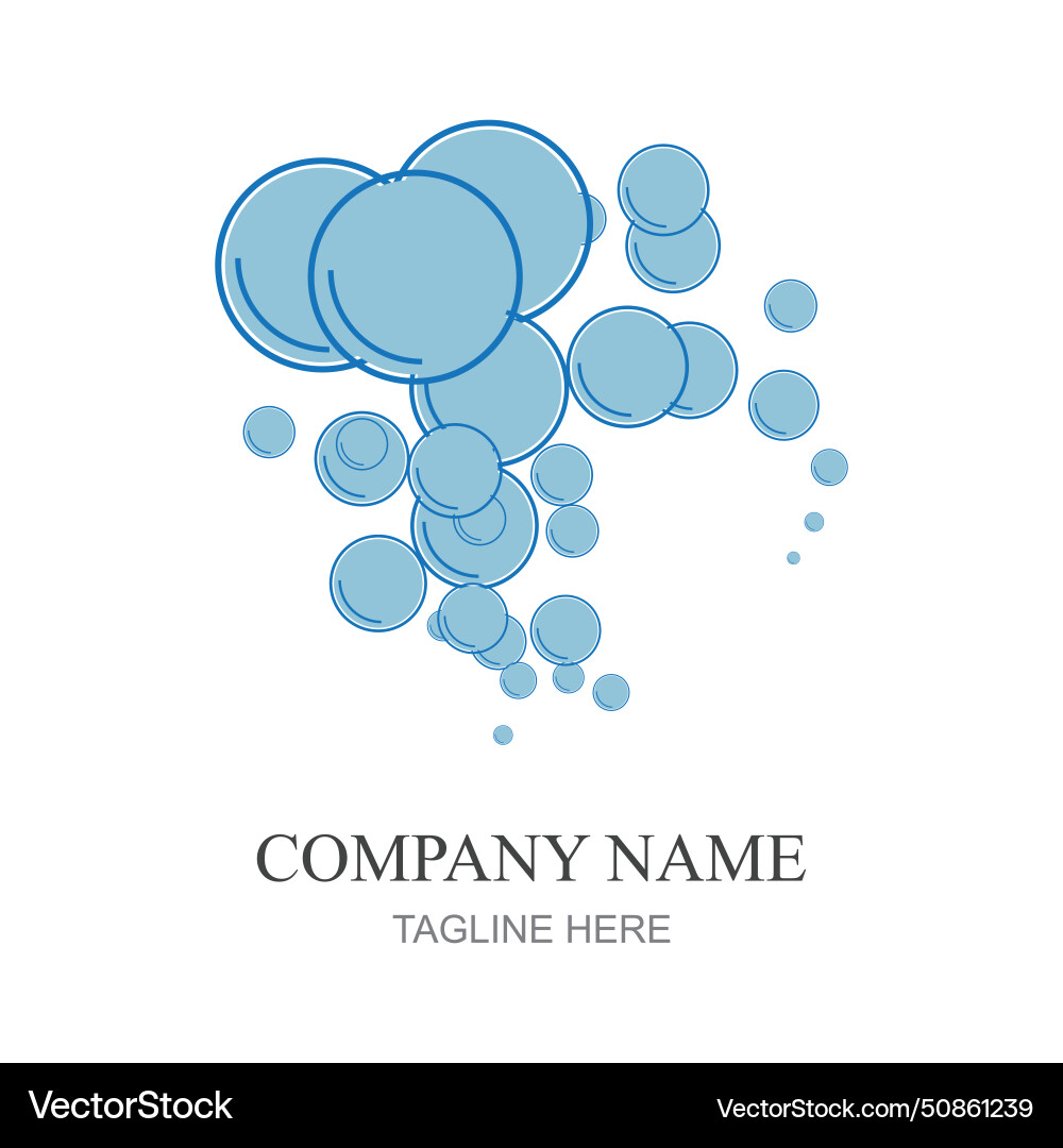 Bubbles icon element design template web Bubbles icon element design template web Vector Image