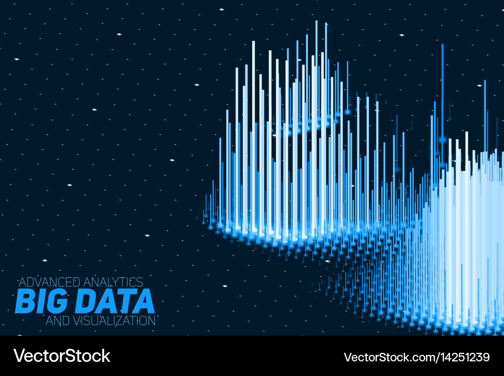 Data Stream Visualization vector image